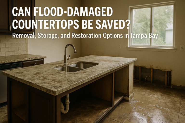 Can Flood-Damaged Countertops Be Saved? Removal, Storage, and Restoration Options in Tampa Bay
