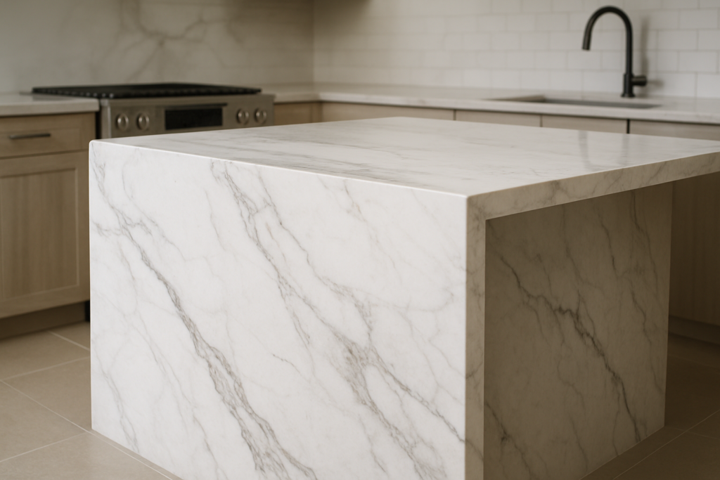 Best Stone Materials for Waterfall Island Countertops - Waterfall Islands in Tampa, FL Kitchens: Best Stone Materials, Des...