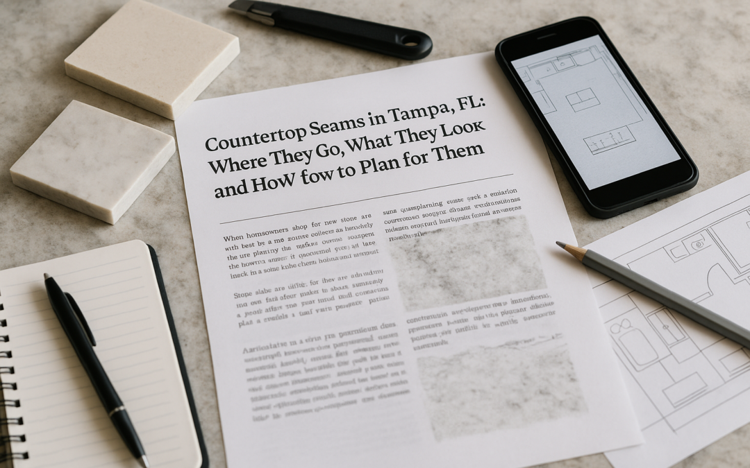 Countertop Seams in Tampa, FL: Where They Go, What They Look Like, and How to Plan for Them