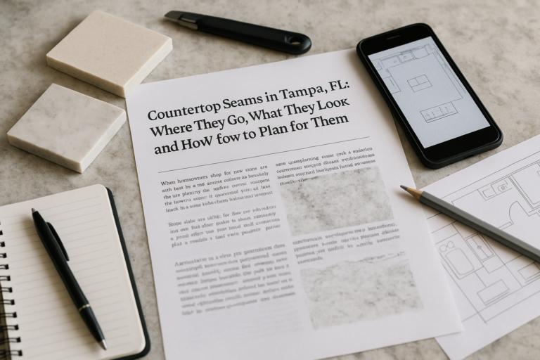 Countertop Seams in Tampa, FL: Where They Go, What They Look Like, and How to Plan for Them