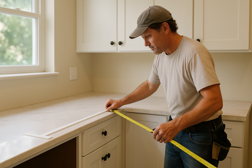 Stage 2: Templating Usually Comes After Cabinets Are Ready - Countertop Remodeling Timeline in Tampa, FL: How Long Templat...