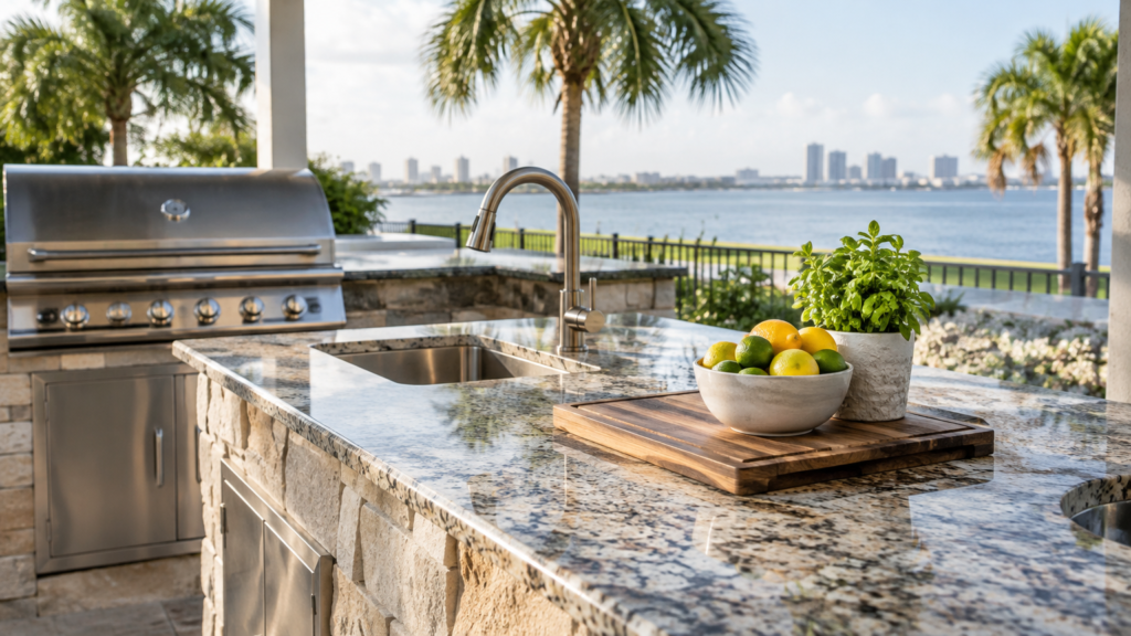 Best Stone Options for Outdoor Kitchen Countertops in Tampa, FL - Outdoor Kitchen Countertops in Tampa, FL: Which Stone Ma...