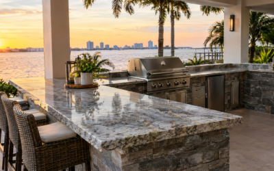 Outdoor Kitchen Countertops in Tampa, FL: Which Stone Materials Hold Up Best Outside?